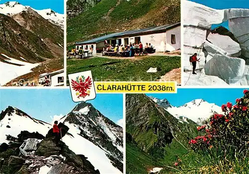 AK / Ansichtskarte Praegraten_Grossvenediger Clarahuette Roethspitze Praegraten Grossvenediger