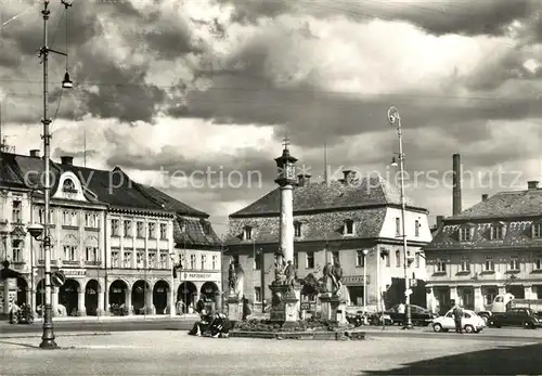 AK / Ansichtskarte Rumburk Namesti Julia Fucika Denkmal Rumburk