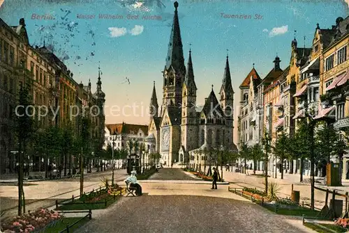 AK / Ansichtskarte Berlin Kaiser Wilhelm Gedaechtniskirche Tauenzien Strasse Berlin