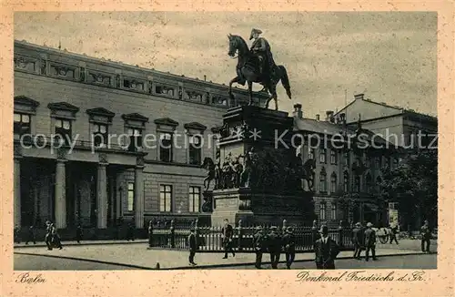 AK / Ansichtskarte Berlin Denkmal Friedrichs des Grossen Berlin