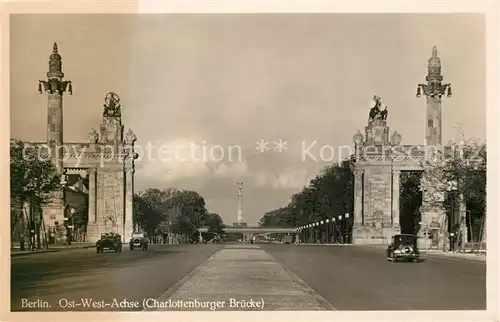 AK / Ansichtskarte Berlin Ost West Achse Charlottenburger Bruecke Berlin