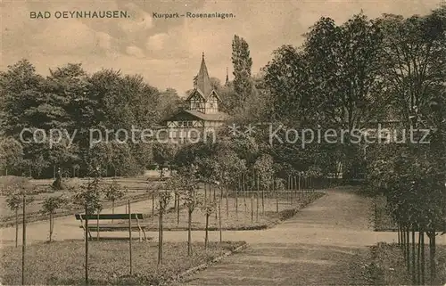 AK / Ansichtskarte Bad_Oeynhausen Kurpark Rosenanlagen Bad_Oeynhausen