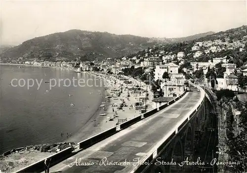 AK / Ansichtskarte Alassio Strada Aurelia Panorama Riviera dei Fiori Alassio