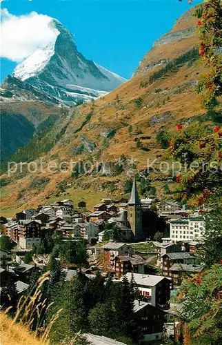 AK / Ansichtskarte Zermatt_VS Matterhorn Zermatt_VS