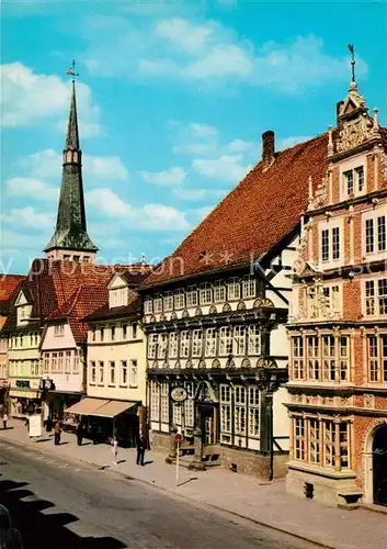 AK / Ansichtskarte Hameln_Weser Osterstrasse Stiftsherrenhaus Museum Fachwerk Hameln Weser