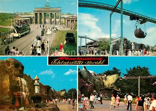 AK / Ansichtskarte Bruehl_Rheinland Phantasialand Brandenburger Tor Elfenfahrt Kutschfahrten Bruehl_Rheinland