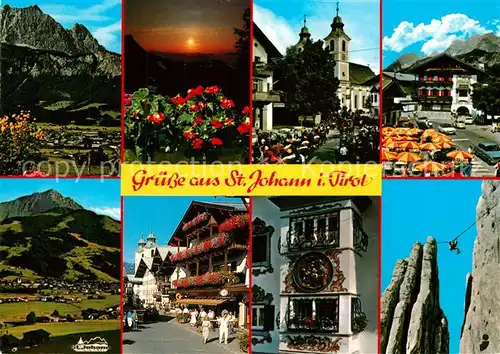 AK / Ansichtskarte St_Johann_Tirol Kirche Panorama Kirche Marktplatz  St_Johann_Tirol