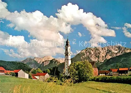 AK / Ansichtskarte Pfronten Kirche Panorama Pfronten