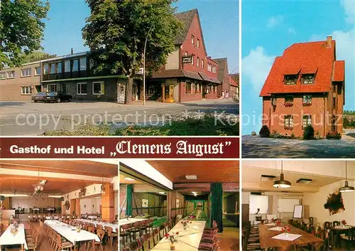 AK / Ansichtskarte Davensberg Gasthof Hotel Clemens August Gastraeume Speisesaal Davensberg