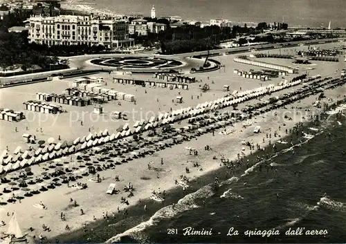 AK / Ansichtskarte Rimini La spiaggia dall aero Rimini