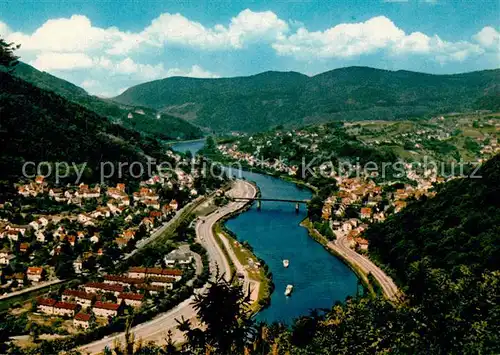 AK / Ansichtskarte Ziegelhausen Panorama mit Heidelberg Schlierbach Neckartal Ziegelhausen