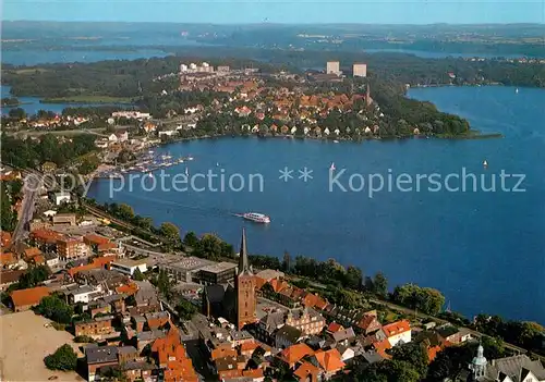 AK / Ansichtskarte Ploen_See Naturpark Holsteinische Schweiz Fliegeraufnahme Ploen_See