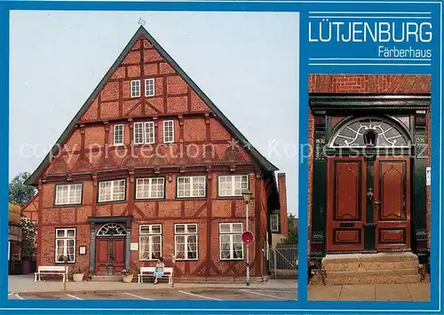 AK / Ansichtskarte Luetjenburg_Holstein Faerberhaus Historisches Fachwerkhaus Luetjenburg_Holstein