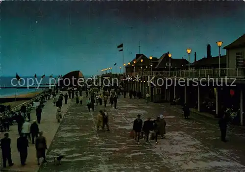 AK / Ansichtskarte Insel_Sylt Kurpromenade Abend Insel_Sylt