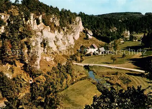 AK / Ansichtskarte Obertrubach Reichelsmuehle Restaurant Cafe Pension Treiber Obertrubach