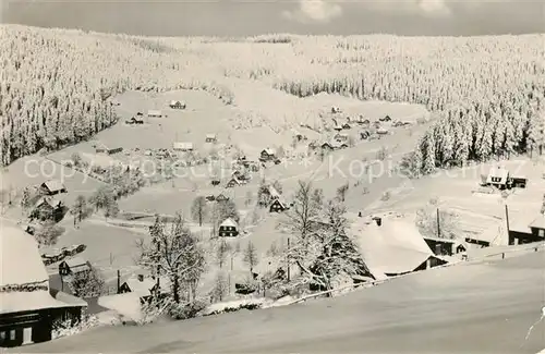 AK / Ansichtskarte Klingenthal_Vogtland Blick vom Aschberg nach Steindroeba Klingenthal_Vogtland