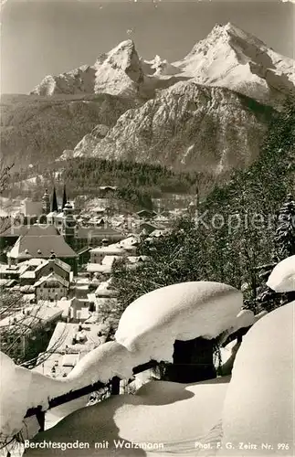 AK / Ansichtskarte Berchtesgaden mit Watzmann Berchtesgaden