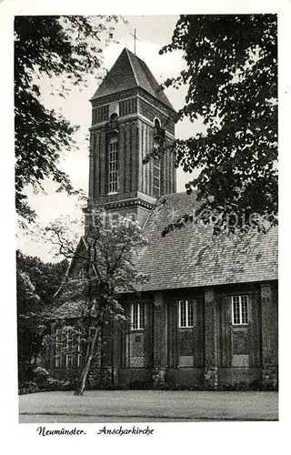 AK / Ansichtskarte Neumuenster_Schleswig Holstein Anscharkirche Neumuenster