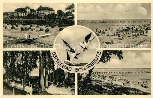 AK / Ansichtskarte Scharbeutz_Ostseebad Kurhaus Strand In der Kammer Scharbeutz_Ostseebad