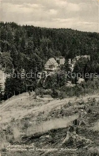 AK / Ansichtskarte Schellerhau Schellermuehle Erholungsheim Richtkrone Schellerhau