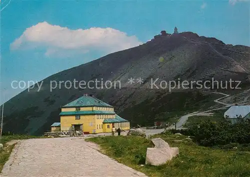 AK / Ansichtskarte Karpacz Karkonoski Park Narodowy Nationalpark Riesengebirge Berghotel Schneekoppe Karpacz