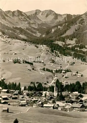 AK / Ansichtskarte Riezlern_Kleinwalsertal_Vorarlberg Panorama Schwarzwassertal Alpen Riezlern_Kleinwalsertal