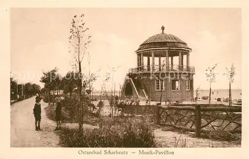 AK / Ansichtskarte Scharbeutz_Ostseebad Musik Pavillon Scharbeutz_Ostseebad