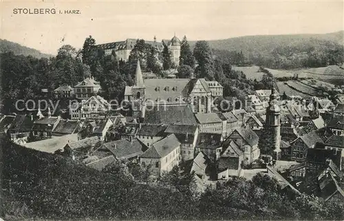 AK / Ansichtskarte Stolberg_Harz Schloss Stadtansichten Stolberg Harz