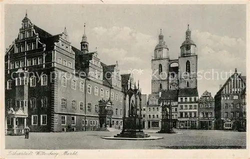 AK / Ansichtskarte Wittenberg_Lutherstadt Markt Wittenberg_Lutherstadt