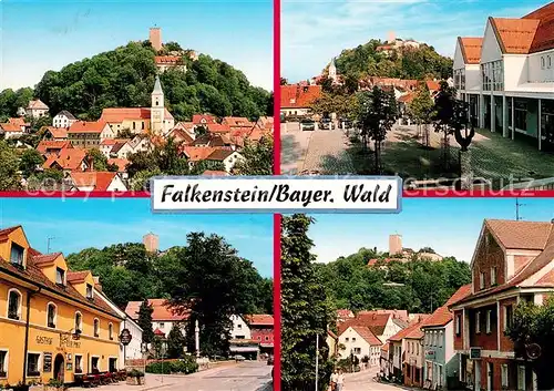 AK / Ansichtskarte Falkenstein_Oberpfalz Burg Gasthof Ortsmotive Falkenstein_Oberpfalz