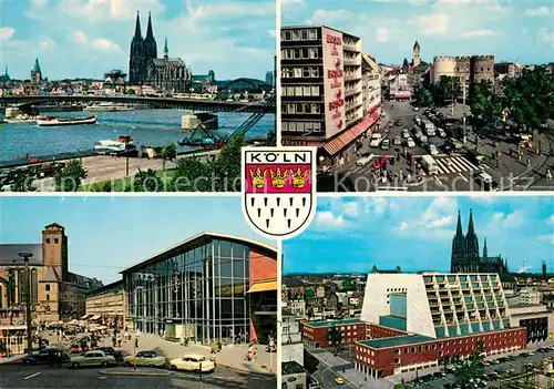 AK / Ansichtskarte Koeln_Rhein Dom Bahnhof Schloss Halle Koeln_Rhein