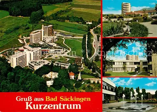 AK / Ansichtskarte Bad_Saeckingen Fliegeraufnahme Kurzentrum Bad_Saeckingen