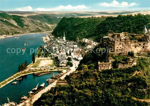 AK / Ansichtskarte St_Goar Burg Rheinfels Rheinpartie St_Goar