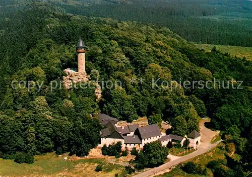 AK / Ansichtskarte Kempfeld Wildenburg Gaststaette Fliegeraufnahme Kempfeld