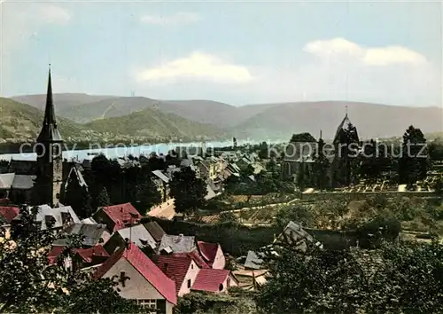 AK / Ansichtskarte Rhens Stadtbild mit Kirche Rhens