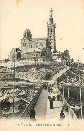 AK / Ansichtskarte Marseille_Bouches du Rhone Notre Dame de la Garde Marseille