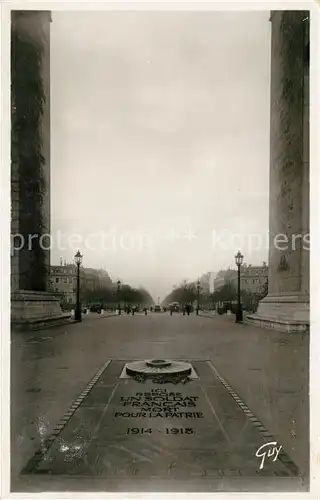 AK / Ansichtskarte Paris Tombeau du Soldat Inconnu Paris