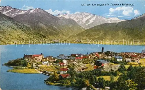 AK / Ansichtskarte Zell_See Tauern Fliegeraufnahme Zell_See