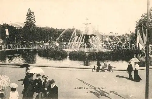 AK / Ansichtskarte Angers Jardin du Mail Bassin Angers