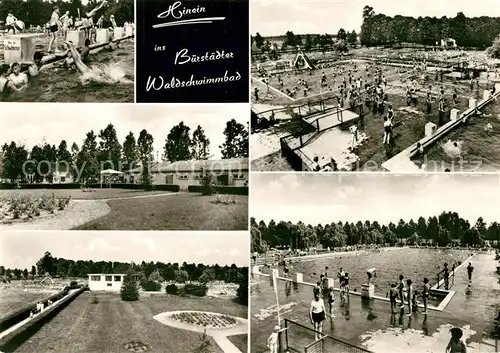 AK / Ansichtskarte Buerstadt Waldschwimmbad Buerstadt