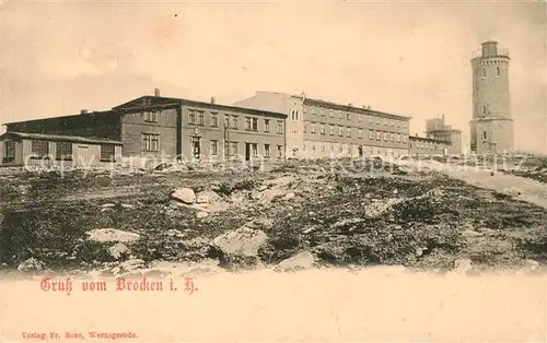 AK / Ansichtskarte Brocken_Harz Brocken Hotel Aussichtsturm Brocken Harz