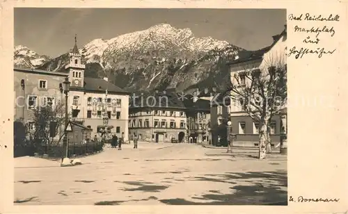 AK / Ansichtskarte Bad_Reichenhall Marktplatz Hochstauffen Bad_Reichenhall