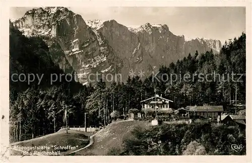 AK / Ansichtskarte Bad_Reichenhall Alpengaststaette Schroffen Bad_Reichenhall