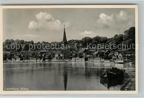 AK / Ansichtskarte Lauenburg_Elbe Kirche Panorama Lauenburg Elbe