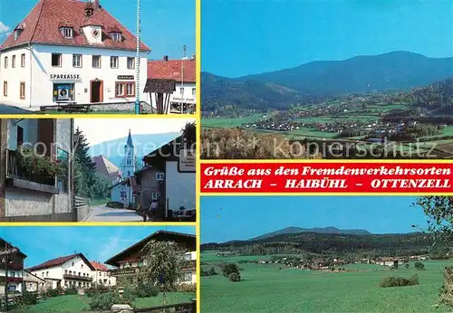 AK / Ansichtskarte Arrach Haibuehl Ottenzell Panoramen Sparkasse Arrach