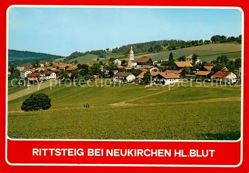 AK / Ansichtskarte Rittsteig Panorama Kirche Grenzdorf Rittsteig