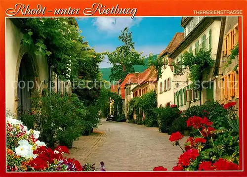 AK / Ansichtskarte Rhodt_Rietburg Theresienstrasse Rhodt Rietburg