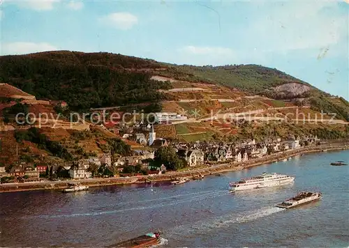 AK / Ansichtskarte Assmannshausen_Rhein Fliegeraufnahme Assmannshausen Rhein