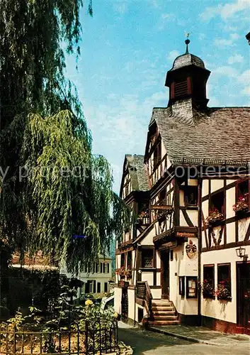 AK / Ansichtskarte Assmannshausen_Rhein Historisches Altes Haus 1578 Assmannshausen Rhein