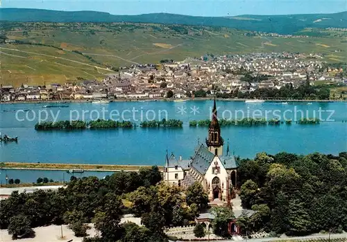 AK / Ansichtskarte Bingen_Rhein Rochuskapelle Fliegeraufnahme Bingen Rhein